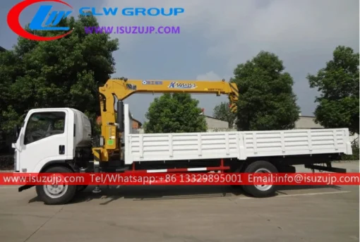 ISUZU ELF 6.3 ton basket crane truck