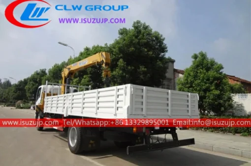 ISUZU ELF 6.3-Tonnen-Aufbaukran-LKW-Mannkorb