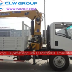 ISUZU ELF 6.3 ton crane carrier trucks