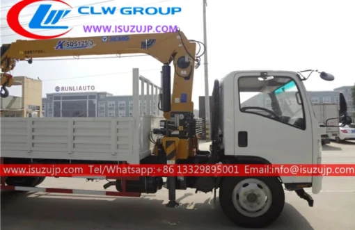 ISUZU ELF 6.3 ton crane carrier trucks