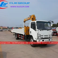 ISUZU ELF 6.3 ton utility truck with crane