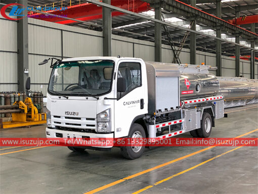 ISUZU ELF 6000liters malori ya kuongeza mafuta kwenye ndege