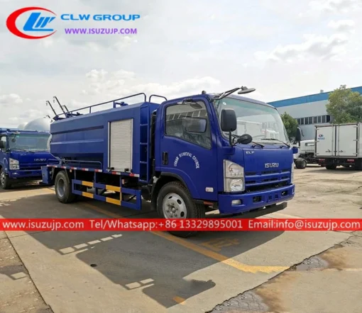 ISUZU ELF 8000liters combined jetting truck