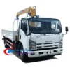 ISUZU ELF Double cabin 3000kg mini truck crane