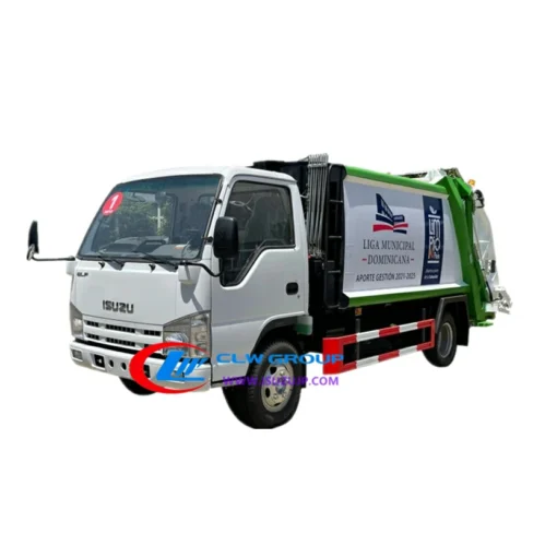 ISUZU ELF Caminhão compactador pequeno de lixo de 3 toneladas