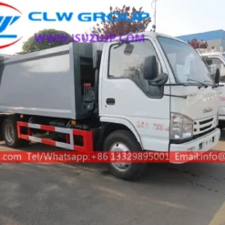 ISUZU ELF Small 3 ton compactor trash truck