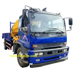 ISUZU FTR ၁၀ တန်ဟိုက်ဒရောလစ်ခေါက်နိုင်သောကရိန်းထရပ်ကား