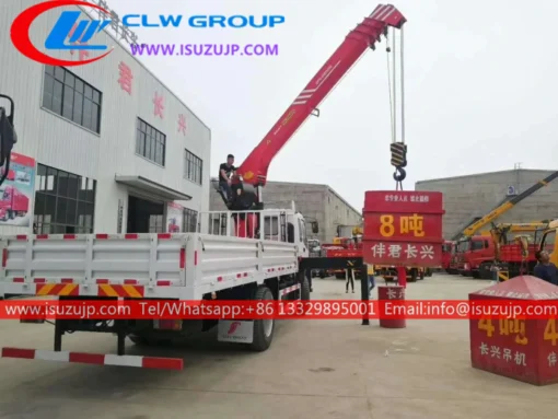 ISUZU FTR 10 ton sany palfinger articulating boom truck