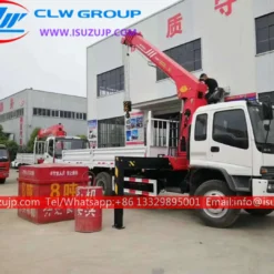 ISUZU FTR 10 ton sany palfinger lorry loader crane