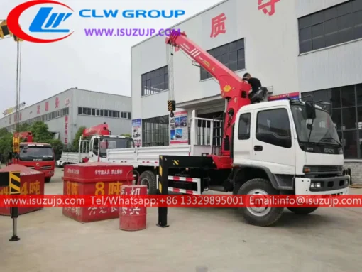 ISUZU FTR 10 ton sany palfinger lorry loader crane