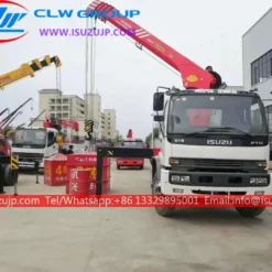 ISUZU FTR 10 ton sany palfinger truck mounted hydraulic crane