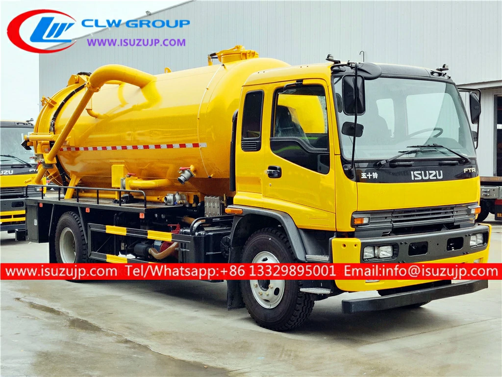 ISUZU FTR 12000L high pressure sewer jetting suction truck