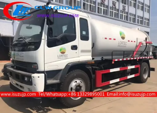 Camión de vacío de alcantarillado ISUZU FTR 12000 litros