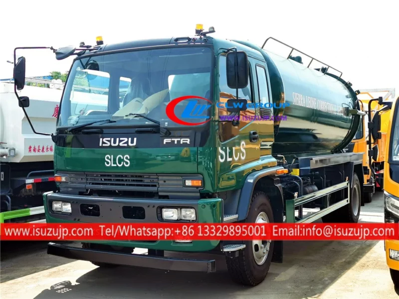 ISUZU FTR 12m3 mobile sewage pump truck