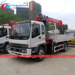 ISUZU FTR 8 tonne capacity lifting belt crane