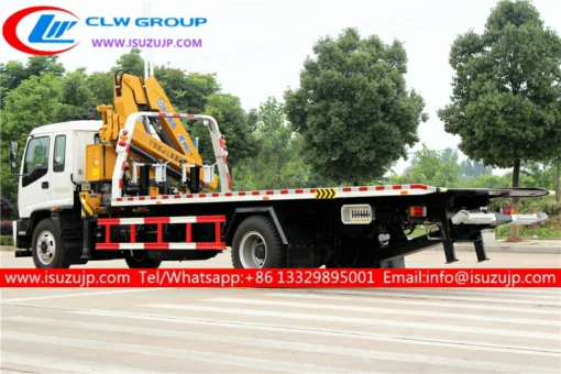 ISUZU FTR 8 tonne wrecker ထရပ်ကားသည် crane