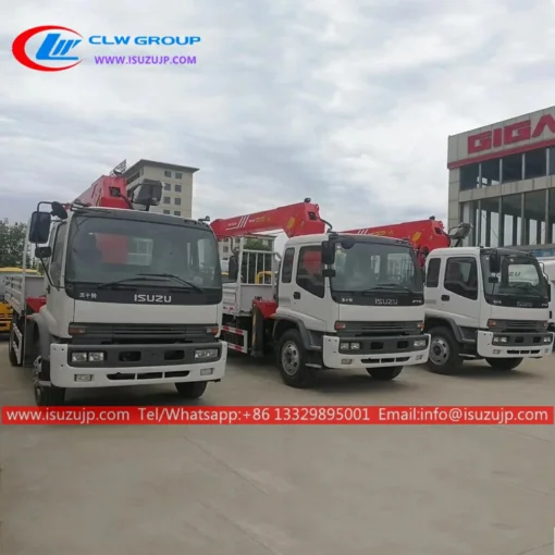 ISUZU FTR truck mounted straight crane 8 ton