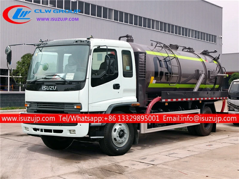 ISUZU FVR 12 ton heavy duty sewage water truck