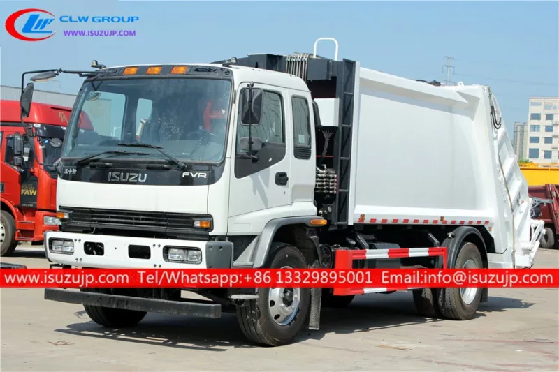 ISUZU FVR 15 cubic meters compactor refuse truck