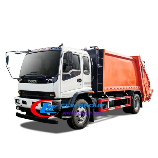 Camion compacteur d'ordures de collecte des ordures ISUZU FVR 15m3