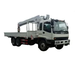 ISUZU FVZ 16t Hydraulic telescopic boom truck crane with auger drill