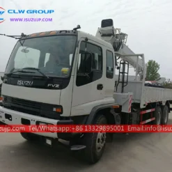 ISUZU FVZ 16t truck cranes mounted auger drill