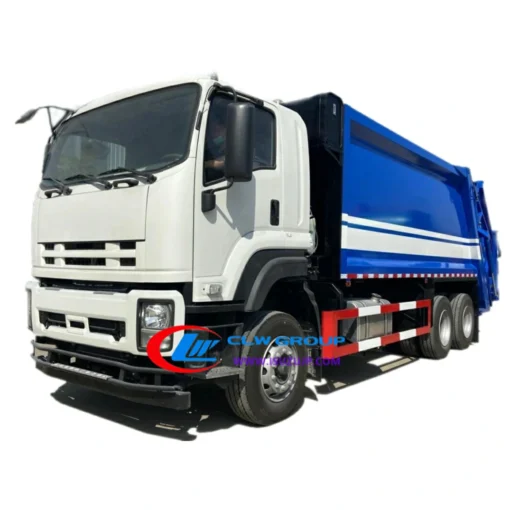 compactor ပါသော ISUZU GIGA 18m3 အမှိုက်သိမ်းထရပ်ကား