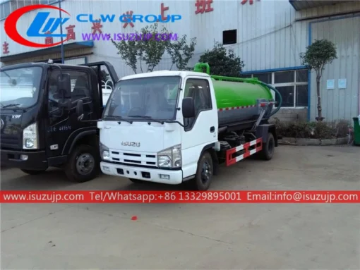 Satılık ISUZU NHR 3000L kanalizasyon pompası kamyonları