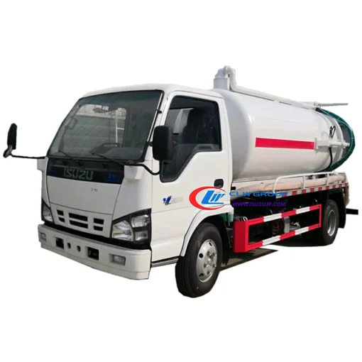 ايسوزو NKR 6000L فراغ شاحنة شفط مياه الصرف الصحي