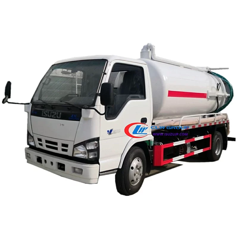ISUZU NKR 6000L vacuum sewage suction truck