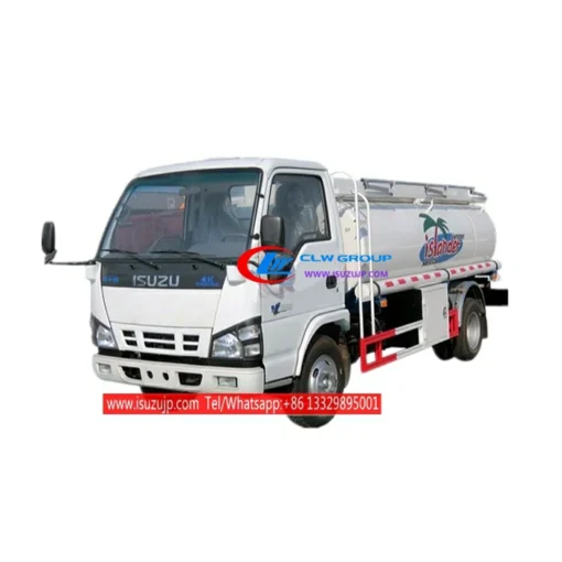 ISUZU NKR 6000liters জ্বালানী ট্যাংক ট্রাক