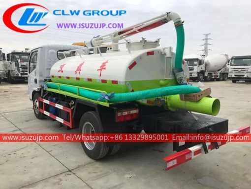 ISUZU NKR 6000liters sewage evacuation truck