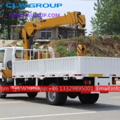 ISUZU NKR small 3 ton crane boom for sale