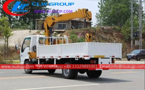 ISUZU NKR small 3 ton crane boom for sale