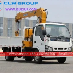 ISUZU NKR small 3 ton truck loader crane
