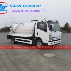 ISUZU NPR 10cbm sewage vacuum pump truck