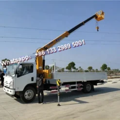 ISUZU NPR 6 ton bucket crane truck