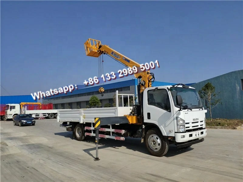 ISUZU NPR 6 ton mobile truck crane