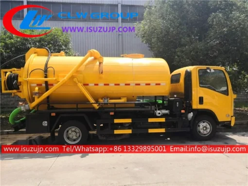 ISUZU NPR 8cbm jet vac tanker for sale