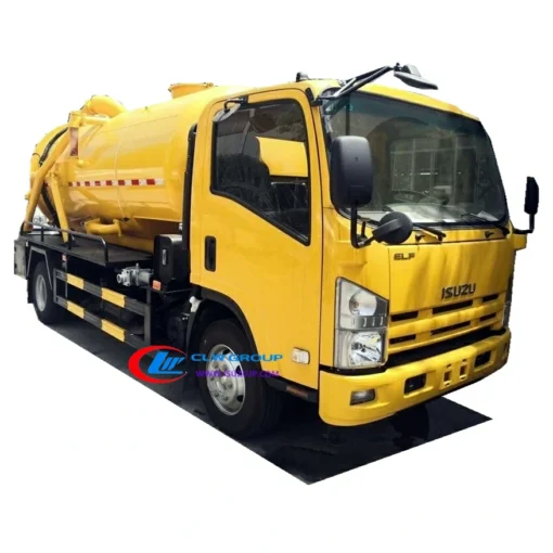 ISUZU NPR 8cbm 분사 진공 흡입 트럭