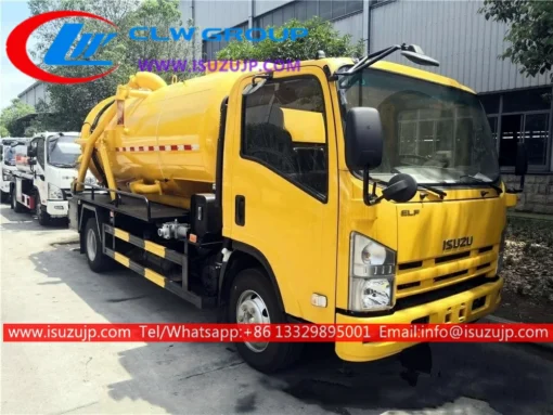 ISUZU NPR 8cbm รถบรรทุกติด jetter