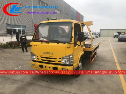 ISUZU flat low bed tow truck