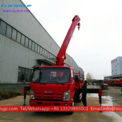 ISUZU self loading truck crane