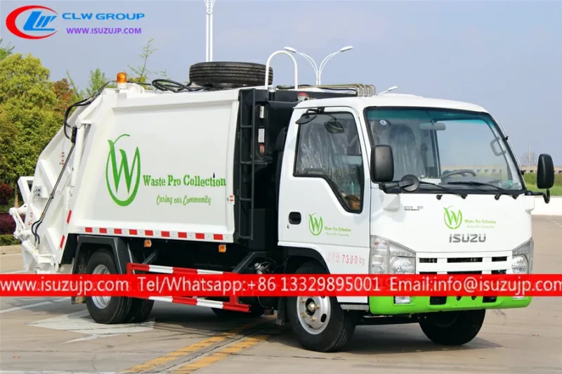 ISUZU small 3m3 waste compactor trucks