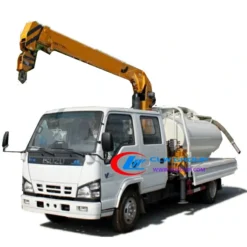 ISUZU small truck building loading crane 2 ton