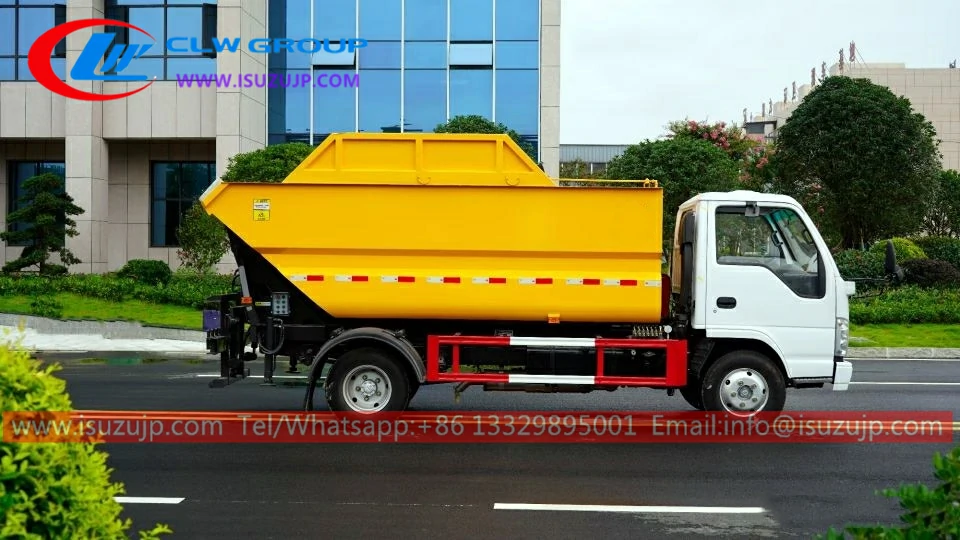 Isuzu 5 ton non-leakage compactor rubbish truck