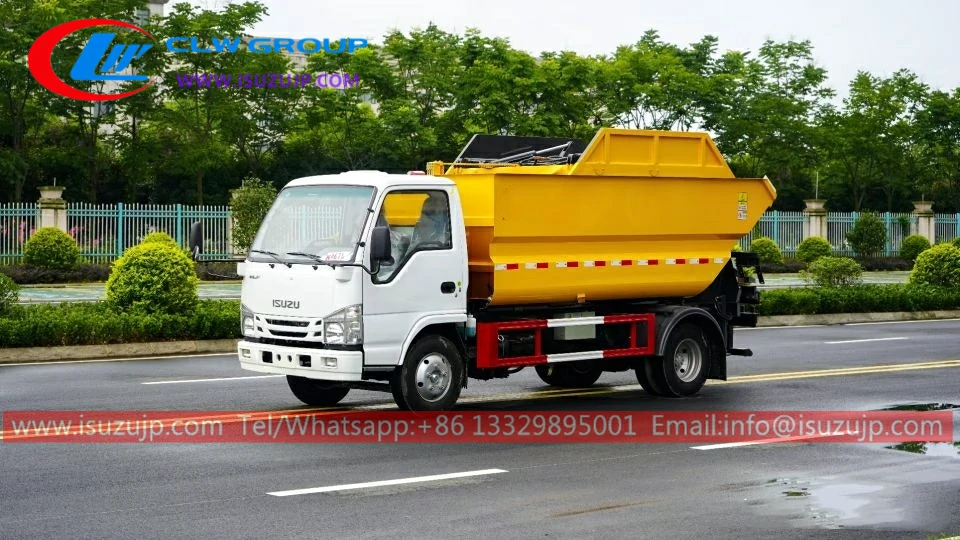 Isuzu 5cbm non-leakage compactor refuse truck