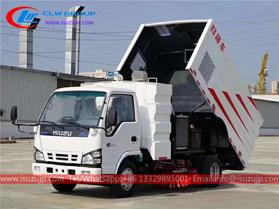 Isuzu 5cbm vacuum sweepping truck