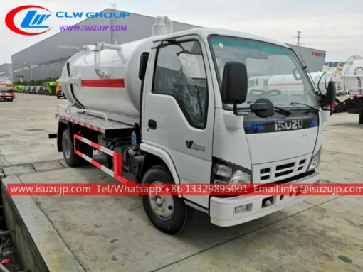 Xe hút chân không ISUZU 5 tấn Nhật Bản