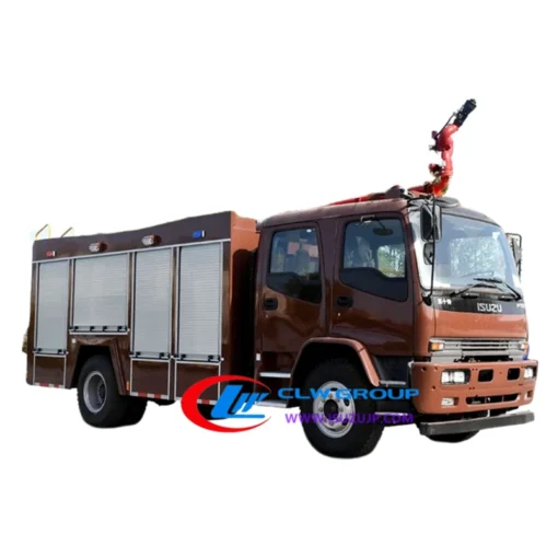 Camion de pompiers de réservoir d'eau 4X4 ISUZU FTR 6m3
